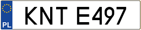 Trailer License Plate